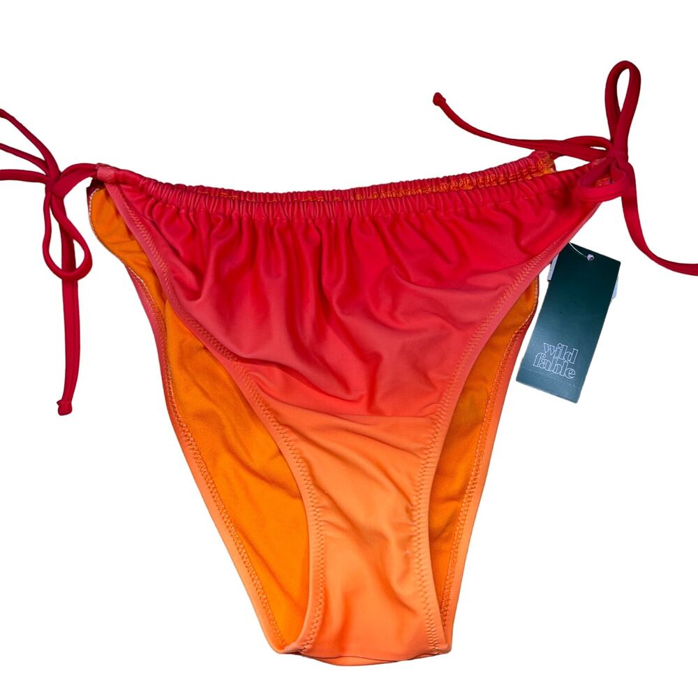 Wild Fable Women's Orange Ombre Side-Tie Bikini Bottom - Size XL - NWT
